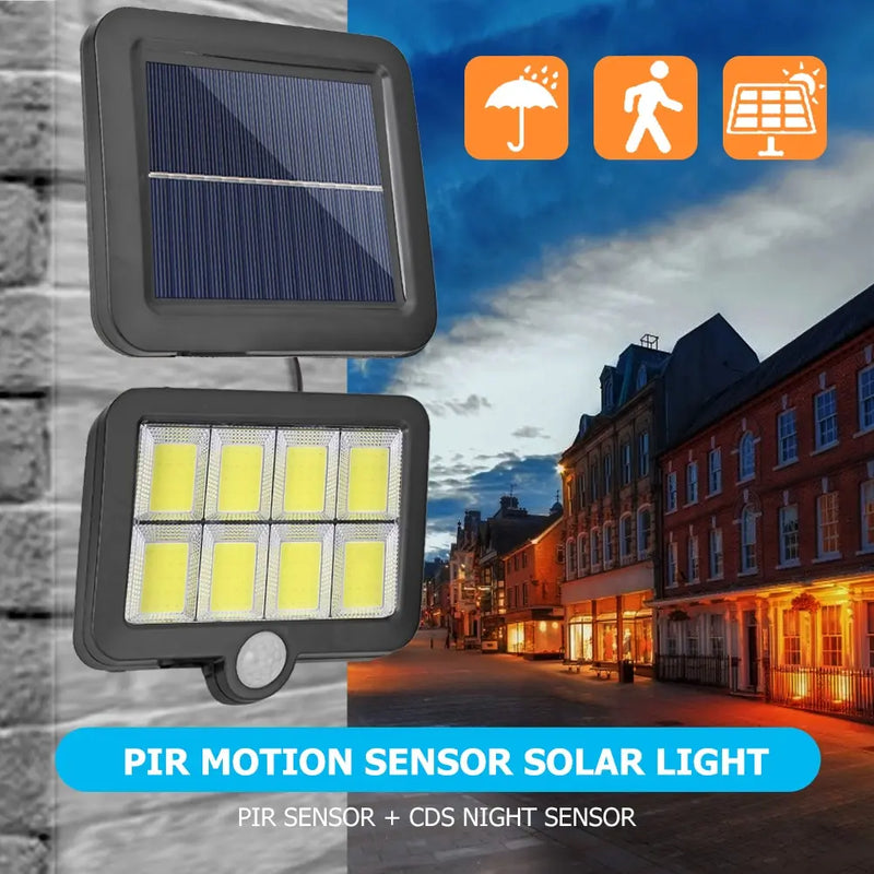 Applique murale solaire 160 LED étanche pour extérieur