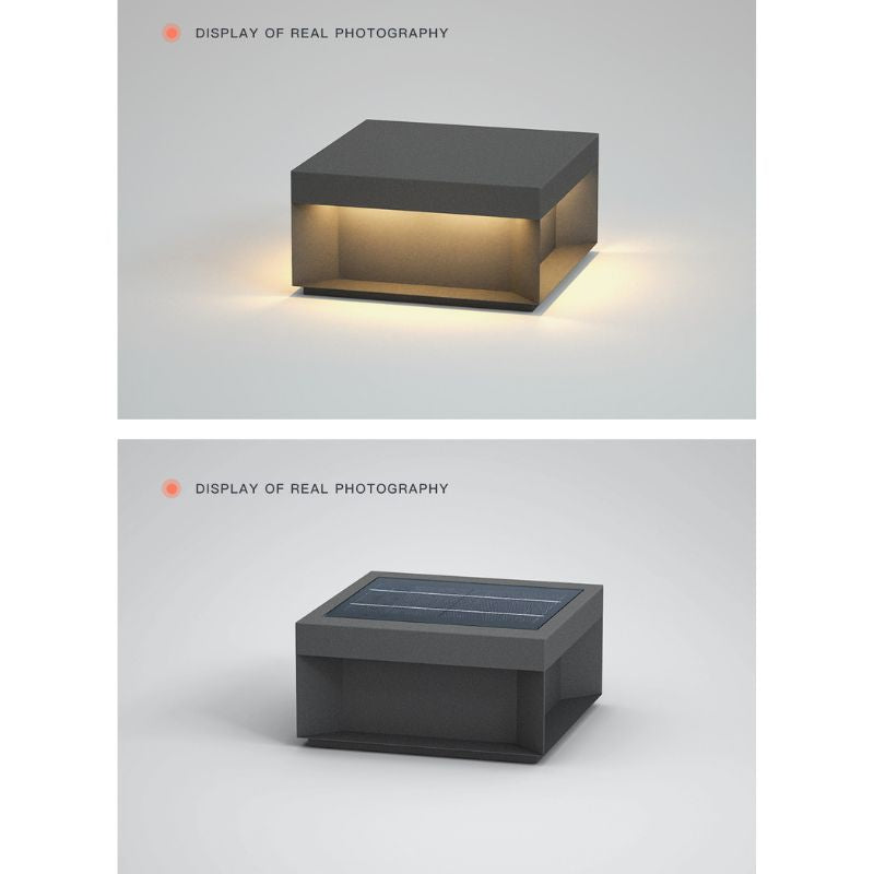 Applique solaire design inox pour extérieur
