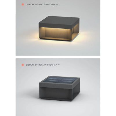 Applique solaire design inox pour extérieur