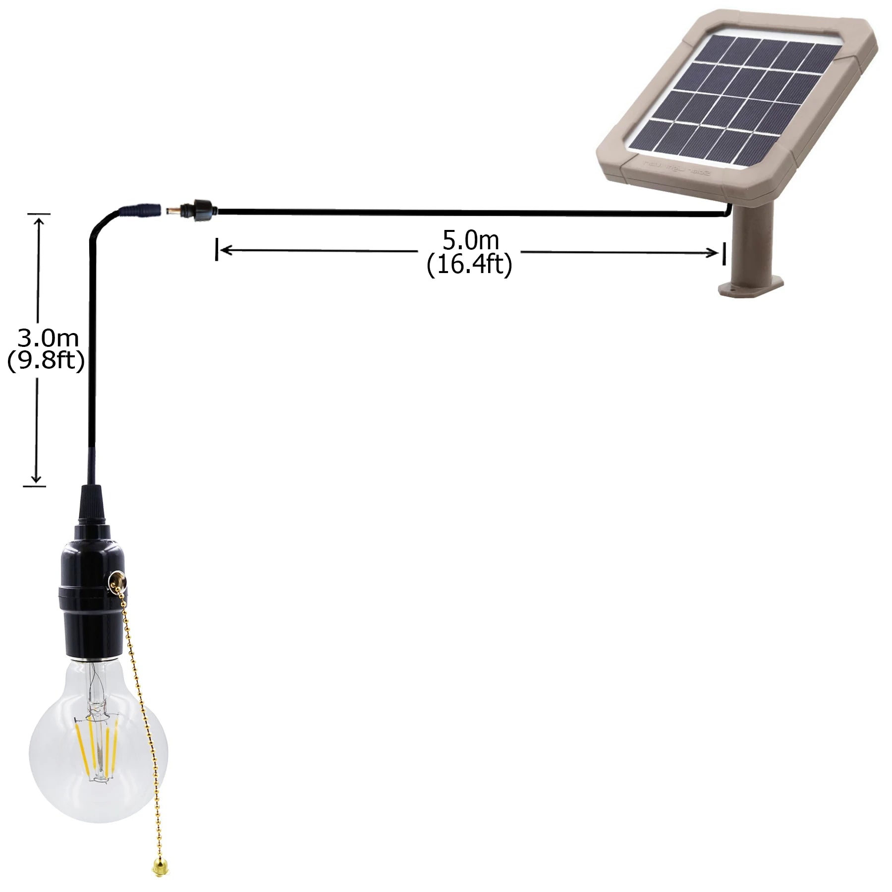 Lampe Solaire Vintage LED Ăclairage Atelier EntrepĂŽt LumiĂšre Chaude â installĂ©e dans l'atelier ou l'entrepĂŽt