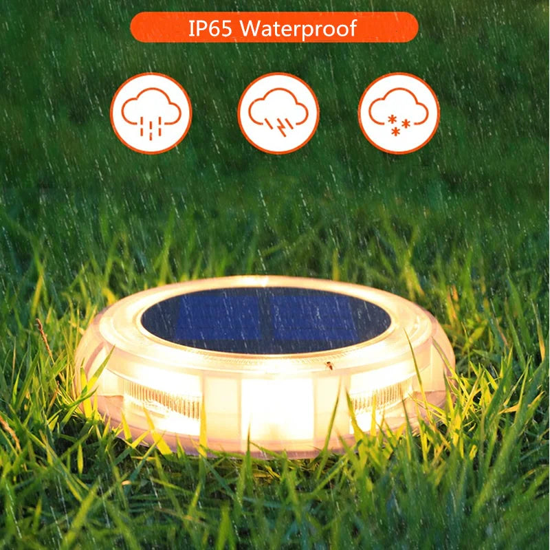 Lampe Solaire Pelouse LED Étanche Jardin Extérieur Décorative
