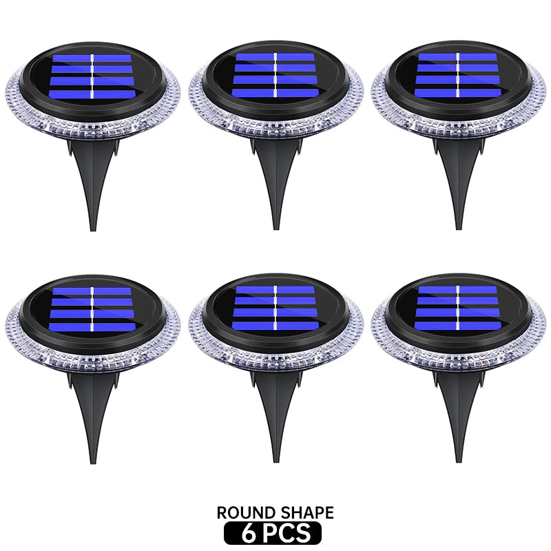Lampe Solaire Extérieur 8 LED Applique Murale Jardin Pelouse