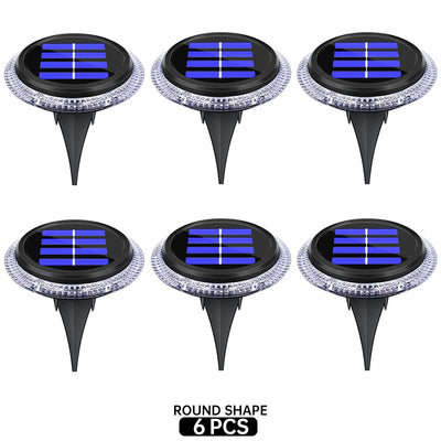 Lampe Solaire Extérieur 8 LED Applique Murale Jardin Pelouse