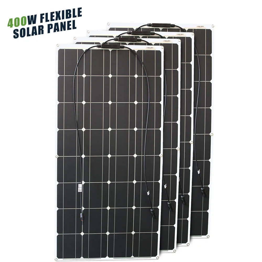 Panneau Solaire Flexible 12V Monocristallin Étanche Bateau