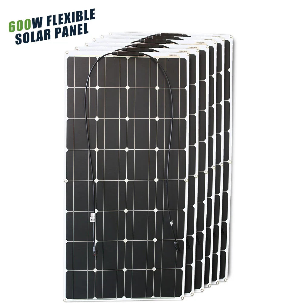 Panneau Solaire Flexible 12V Monocristallin Étanche Bateau