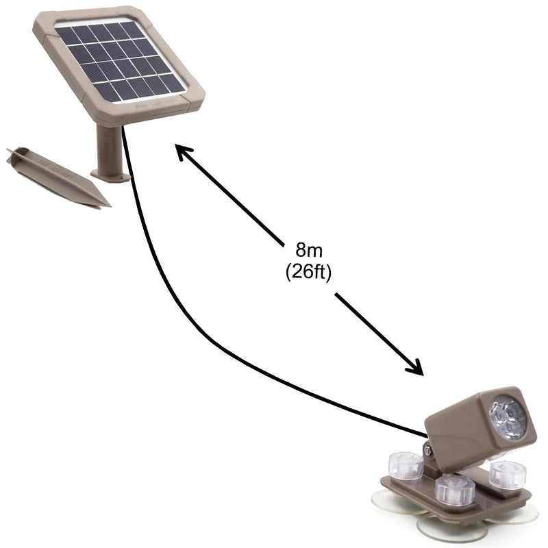Projecteur solaire sous-marin LED pour étang