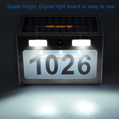 Lampe Solaire Numéro de Maison 200lm Éclairage Porte Jardin – détail du design et finitions