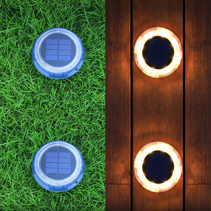 Lampe Solaire Pelouse LED Étanche Jardin Extérieur Décorative