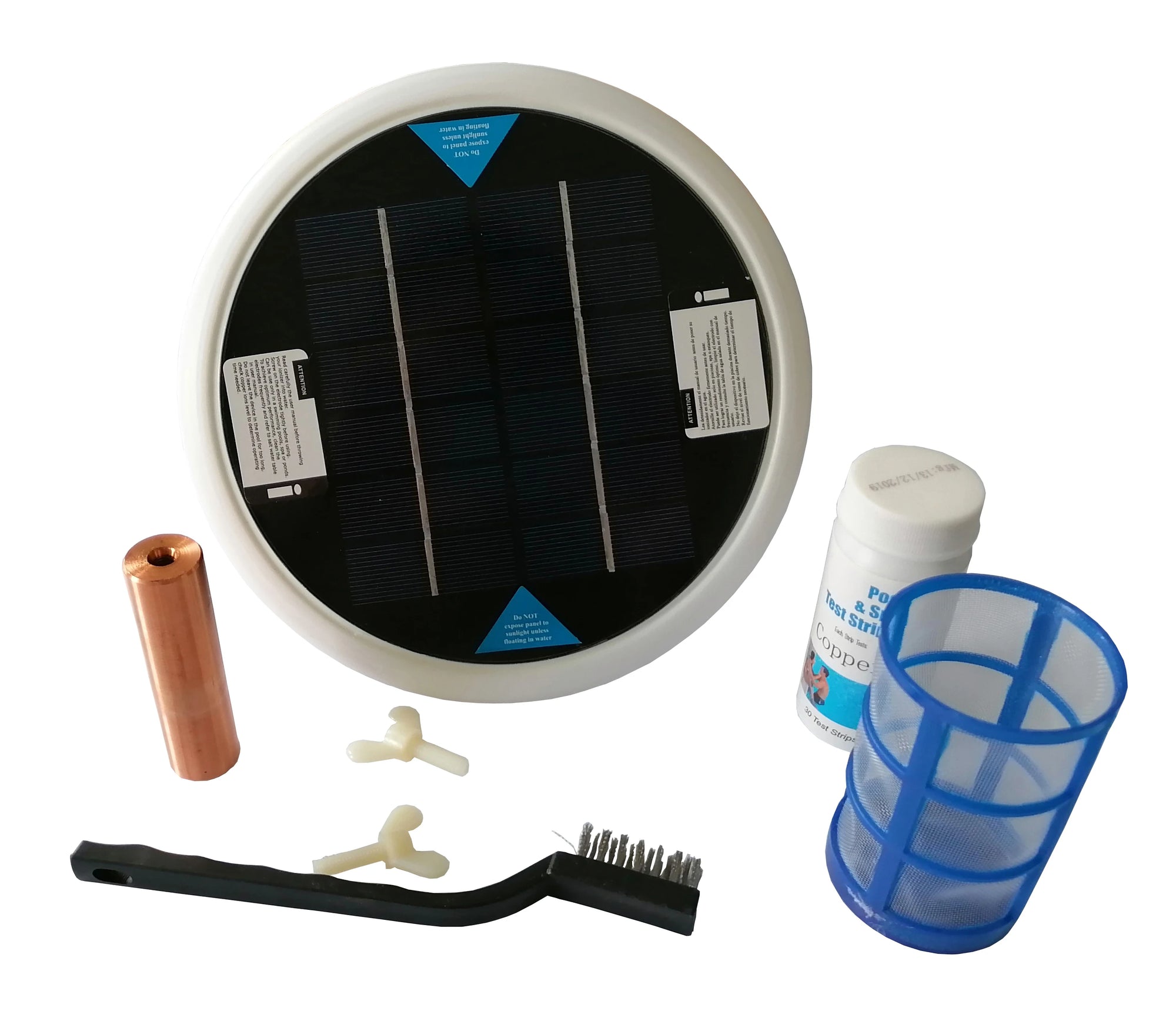 Ioniseur solaire réduisant les produits chimiques de la piscine