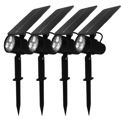 Projecteur Solaire Étanche Extérieur 2 Modes Veilleuse Décoration Jardin