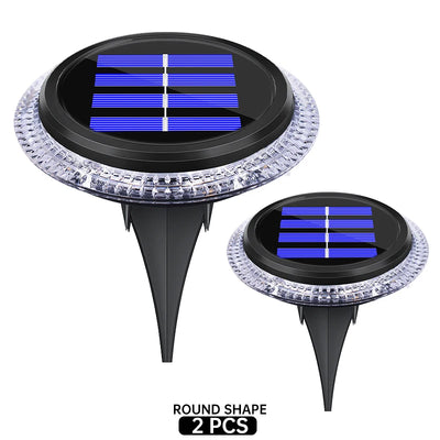 Lampe Solaire Extérieur 8 LED Applique Murale Jardin Pelouse