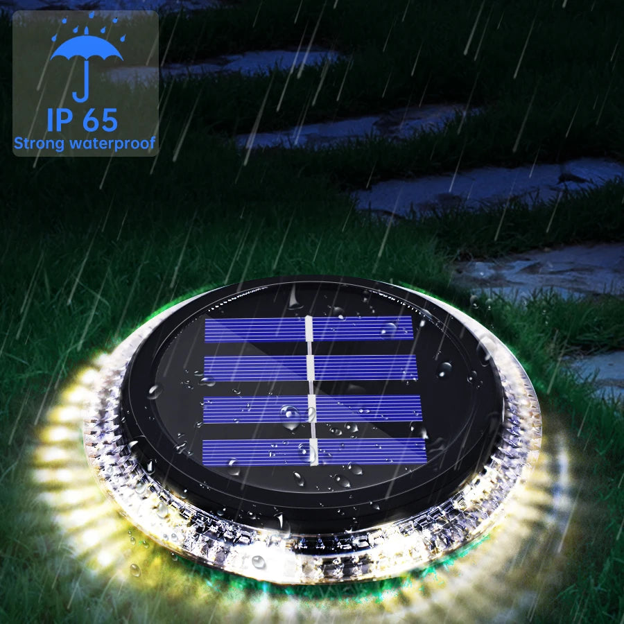 Lampe Solaire Extérieur 8 LED Applique Murale Jardin Pelouse