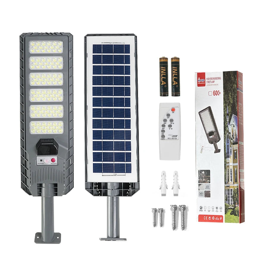 Lampe Solaire Murale LED 600W Détecteur Mouvement Étanche