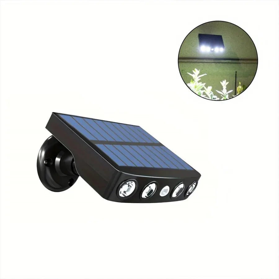 Lampe Solaire Sécurité 4 LED Extérieure Détecteur Mouvement 3 Modes