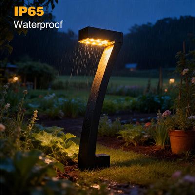 Lampe Solaire Jardin Marqueur de Chemin 6 LED Étanche IP65