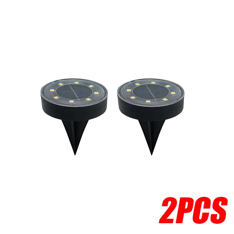 Spot Solaire Encastrable Sol LED Étanche Jardin Pelouse