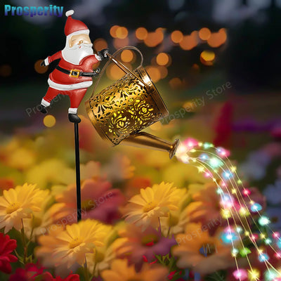 Guirlande solaire décorative LED motif père Noël