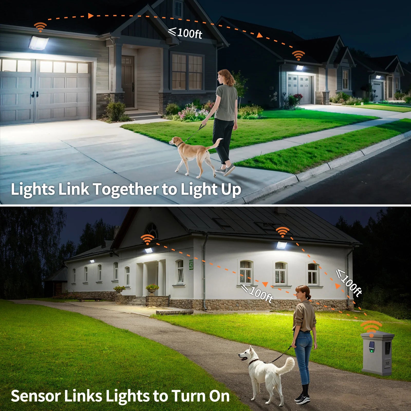 Projecteur Solaire 4000lm Extérieur Détecteur Mouvement Télécommande Jardin