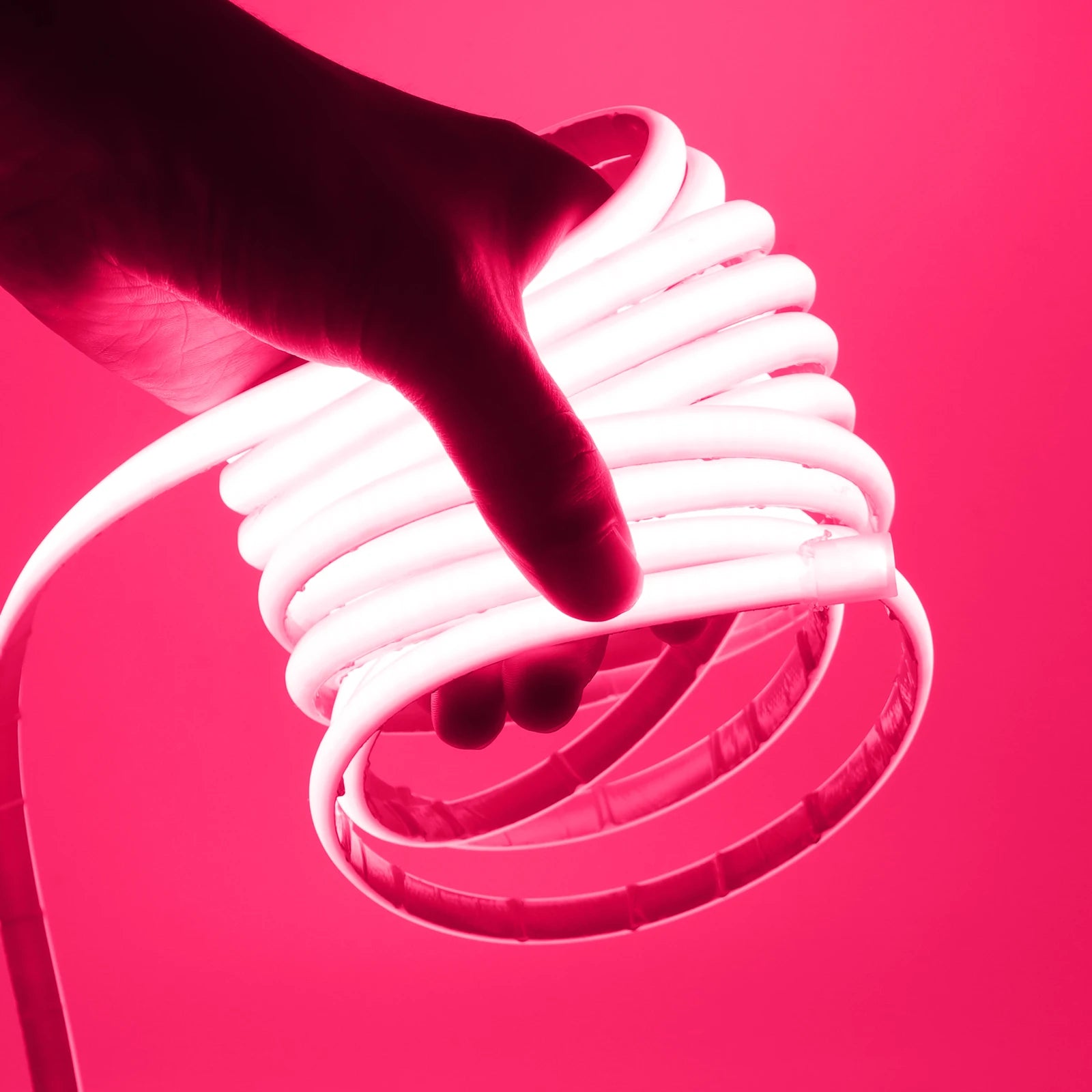 Ruban LED Solaire Néon COB Dimmable Étanche IP68 Extérieur