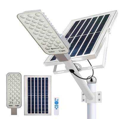 Lampadaire Solaire 128 LED Capteur CrĂ©pusculaire Jardin â dimensions et caractĂ©ristiques techniques