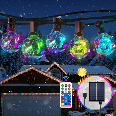Guirlande Solaire Globe G40 LED 10M Télécommande IP44