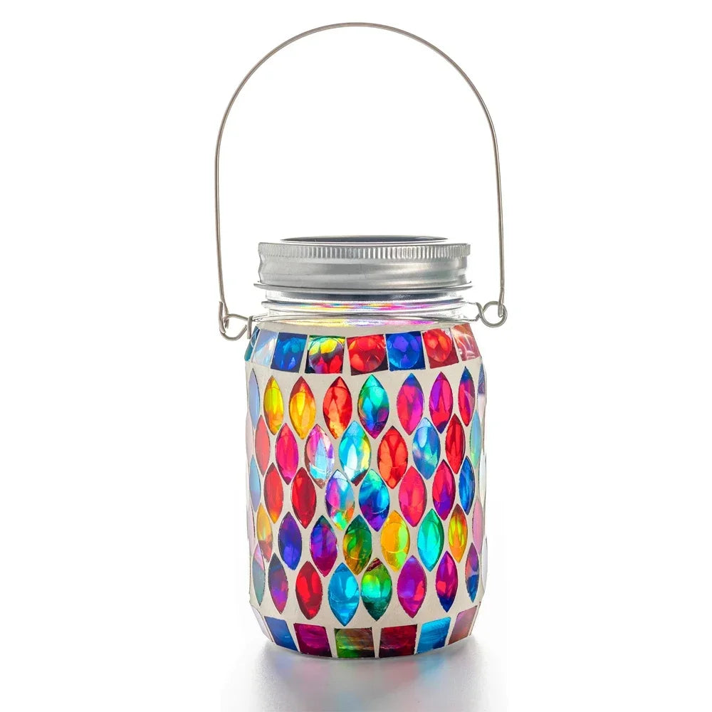 Lampe Solaire Décorative en Mosaïque de Verre