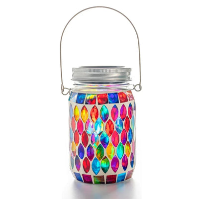 Lampe Solaire Décorative en Mosaïque de Verre