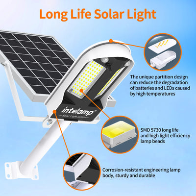 Lampe Solaire Sécurité 109 LED Extérieure Détecteur Mouvement 3 Modes
