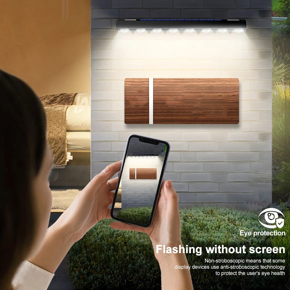 Applique Solaire Murale LED Étanche Décor Jardin Paysage