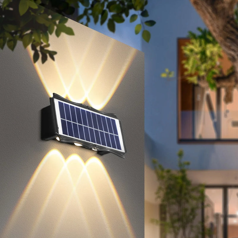 Applique solaire murale LED étanche pour jardin