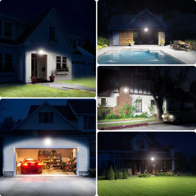 Projecteur Solaire 4000lm Extérieur Détecteur Mouvement Télécommande Jardin