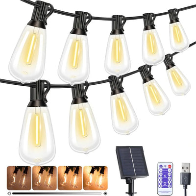 Guirlande solaire LED ST38 double charge autonome