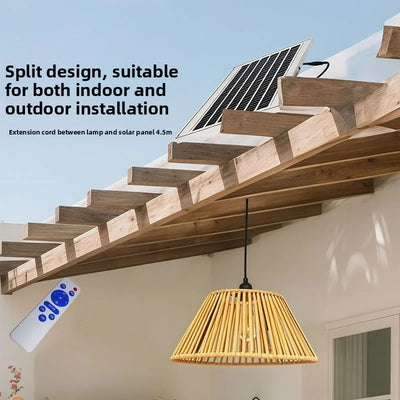 Lampe Solaire Suspendue Décorative pour Jardin – éclairage LED allumé de nuit