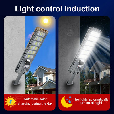 Lampe Solaire Murale LED 600W Détecteur Mouvement Étanche