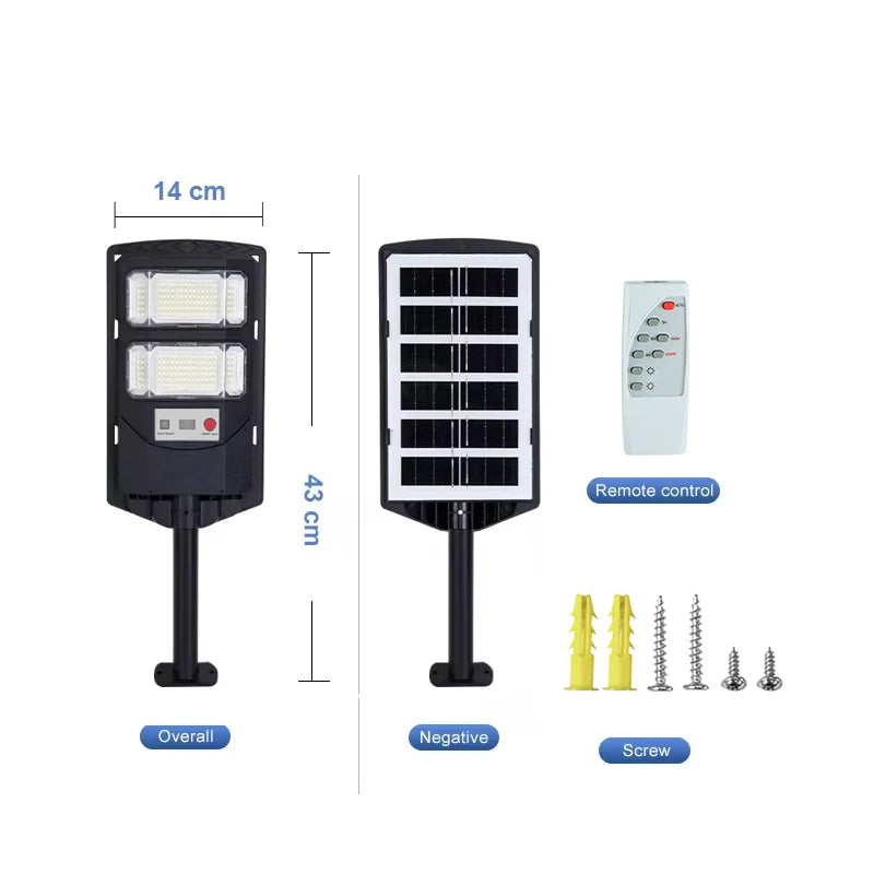 Projecteur Solaire LED Puissant Détecteur Mouvement Rue Jardin