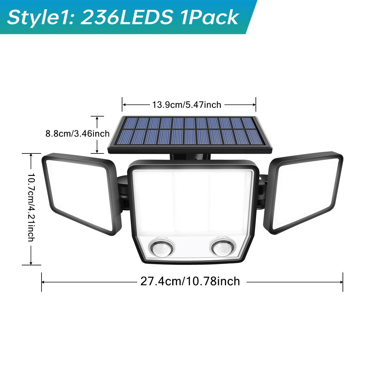 Lampe solaire de sécurité lot de 2 piÚces