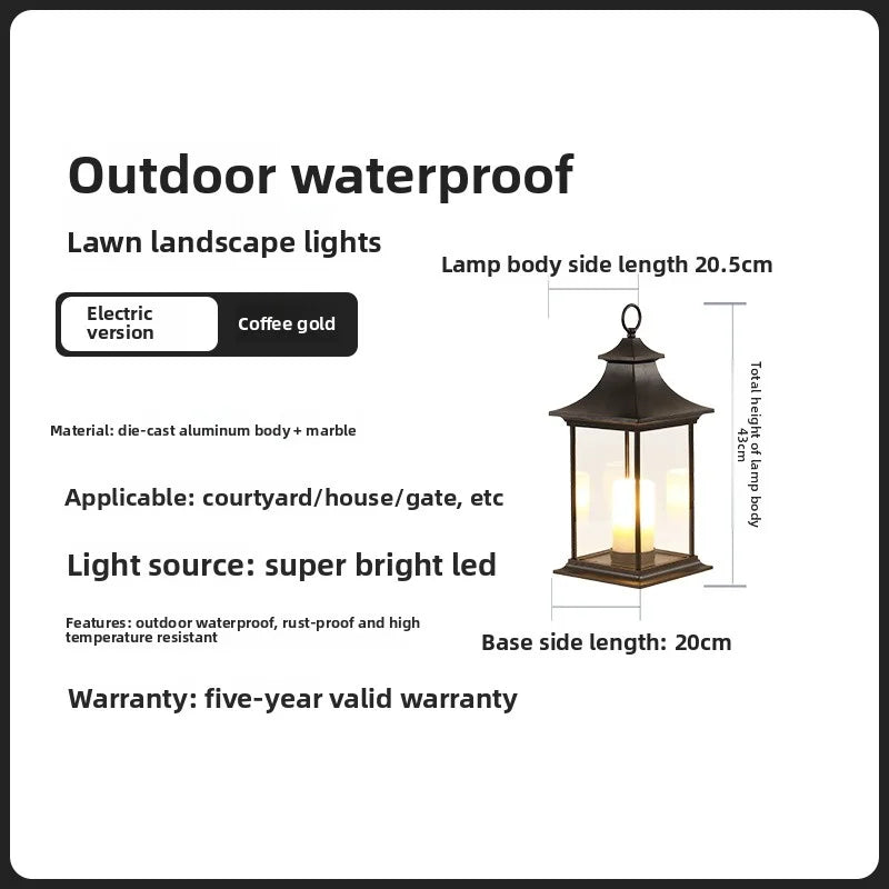 Bougie Solaire Décorative pour Jardin – suspendue au jardin la nuit