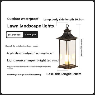 Bougie Solaire Décorative pour Jardin – résistant aux intempéries, étanche