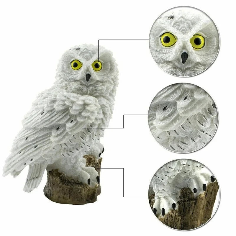 Lampe Solaire Hibou LED Étanche Décoration de Jardin