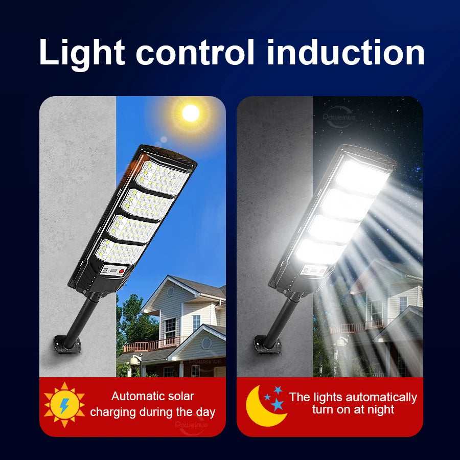 Projecteur Solaire Puissant Extérieur Détecteur Mouvement LED Jardin Rue