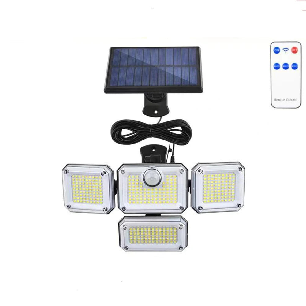 Projecteur solaire avec panneau séparé pour jardin