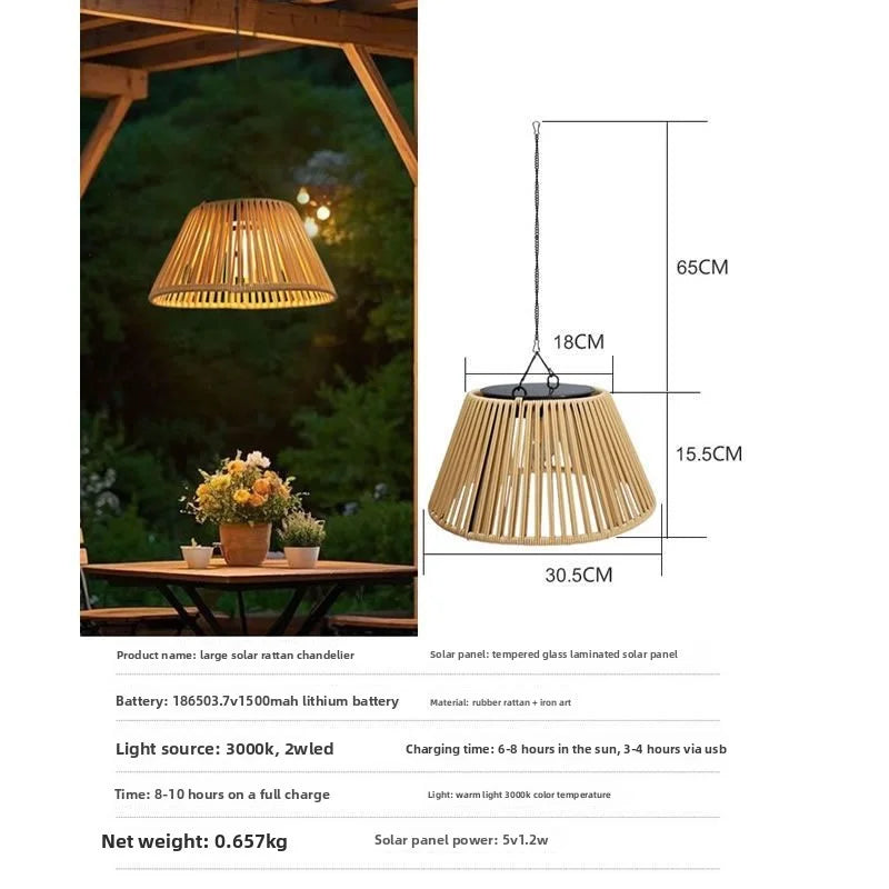 Lampe Solaire Suspendue Décorative pour Jardin – décoration pour terrasse et jardin