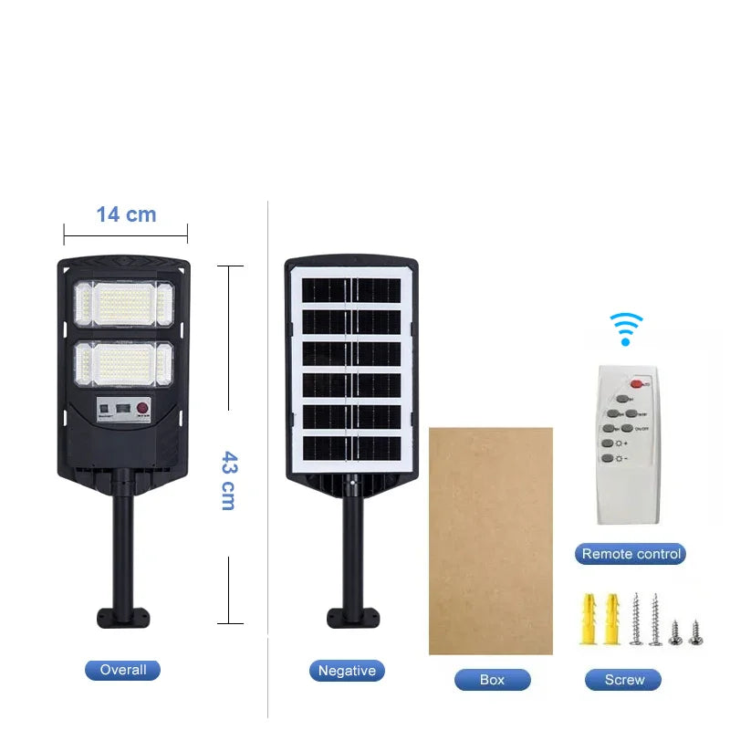 Projecteur Solaire Puissant Extérieur Détecteur Mouvement LED Jardin Rue