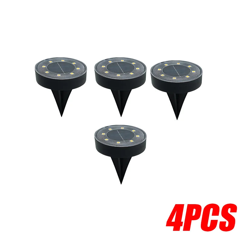 Spot Solaire Encastrable Sol LED Étanche Jardin Pelouse