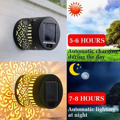 Applique Solaire Projecteur Mandala LED Étanche Jardin