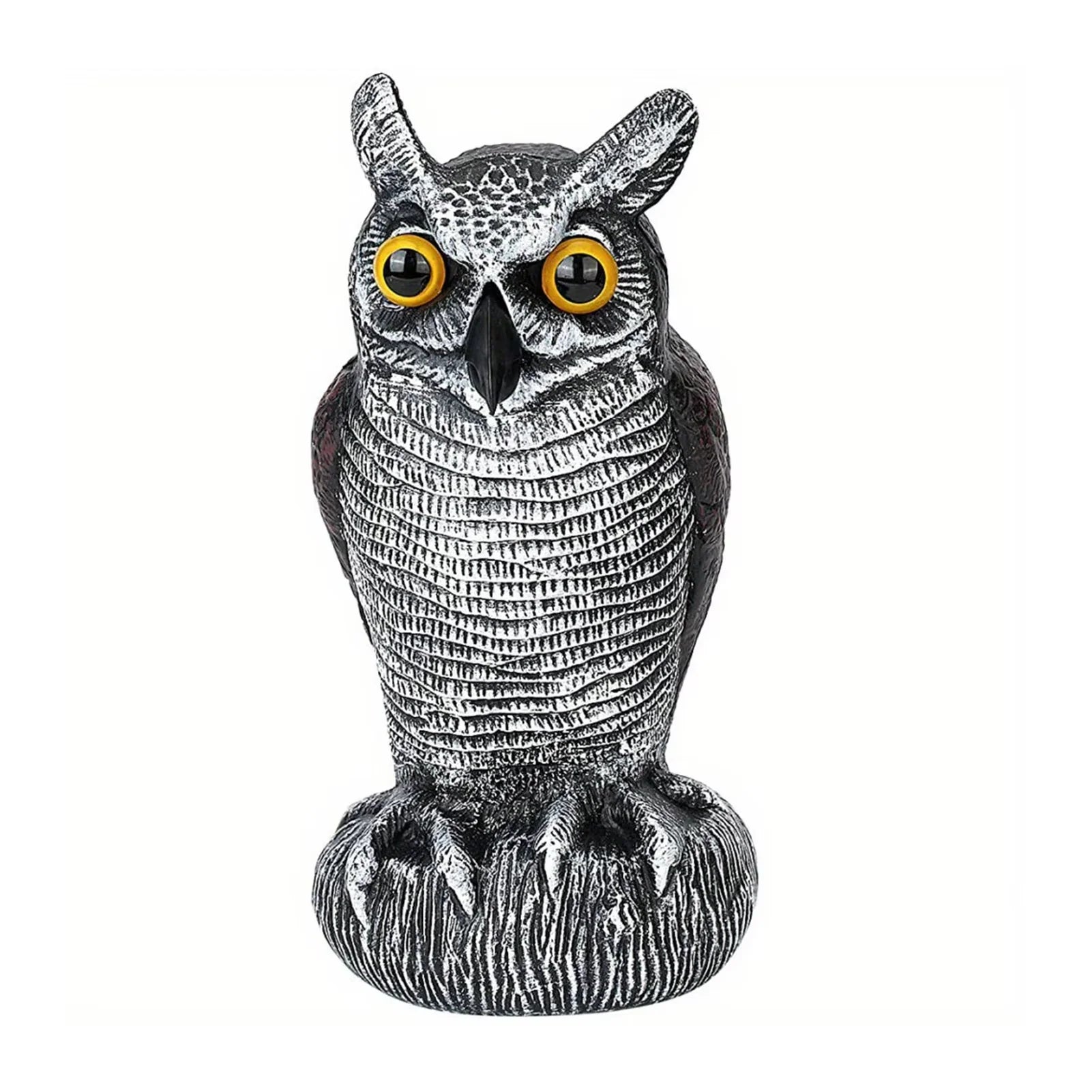 Effaroucheur Solaire Hibou à Yeux Clignotants et Son
