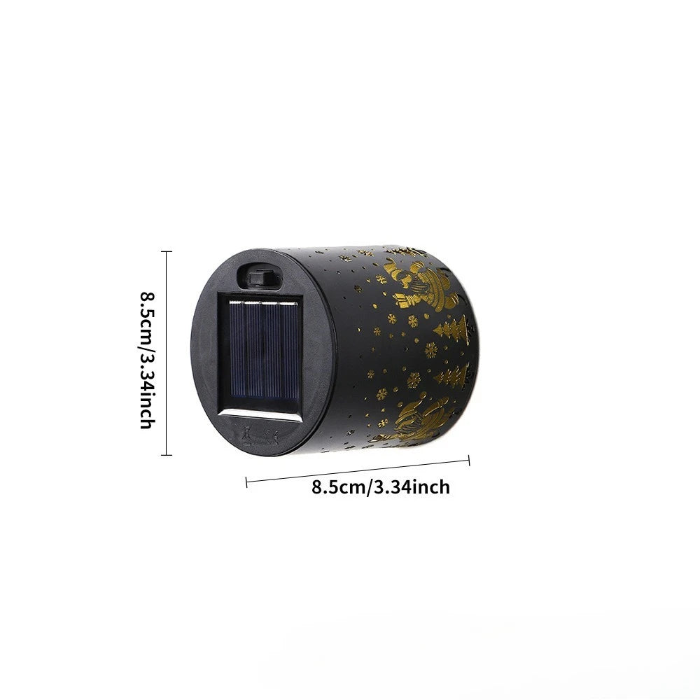 Applique Solaire Bonhomme de Neige LED Étanche pour Clôture
