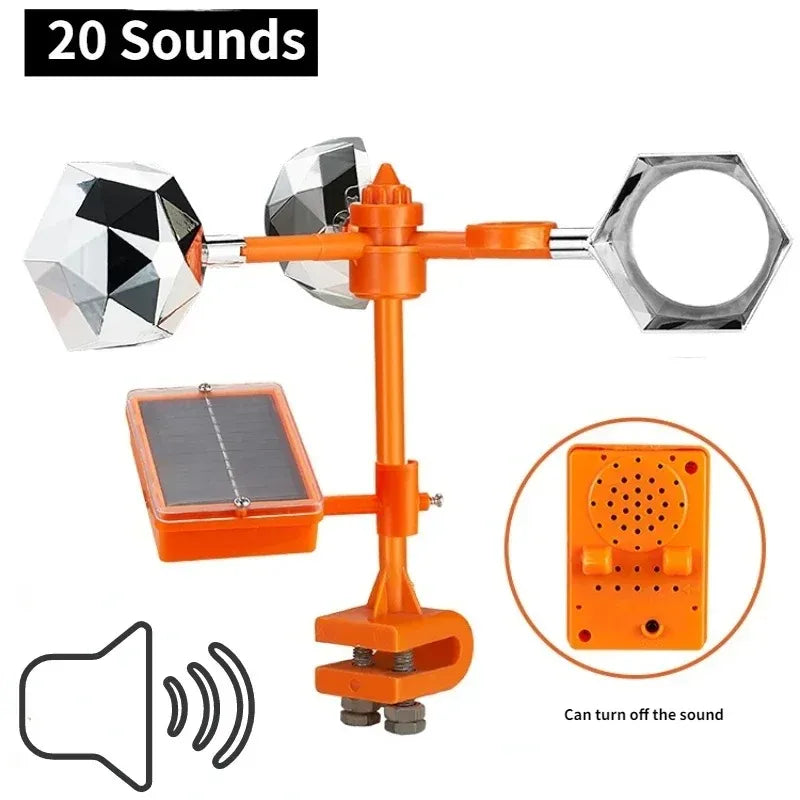 Effaroucheur Solaire et Éolien Sonore pour Jardin