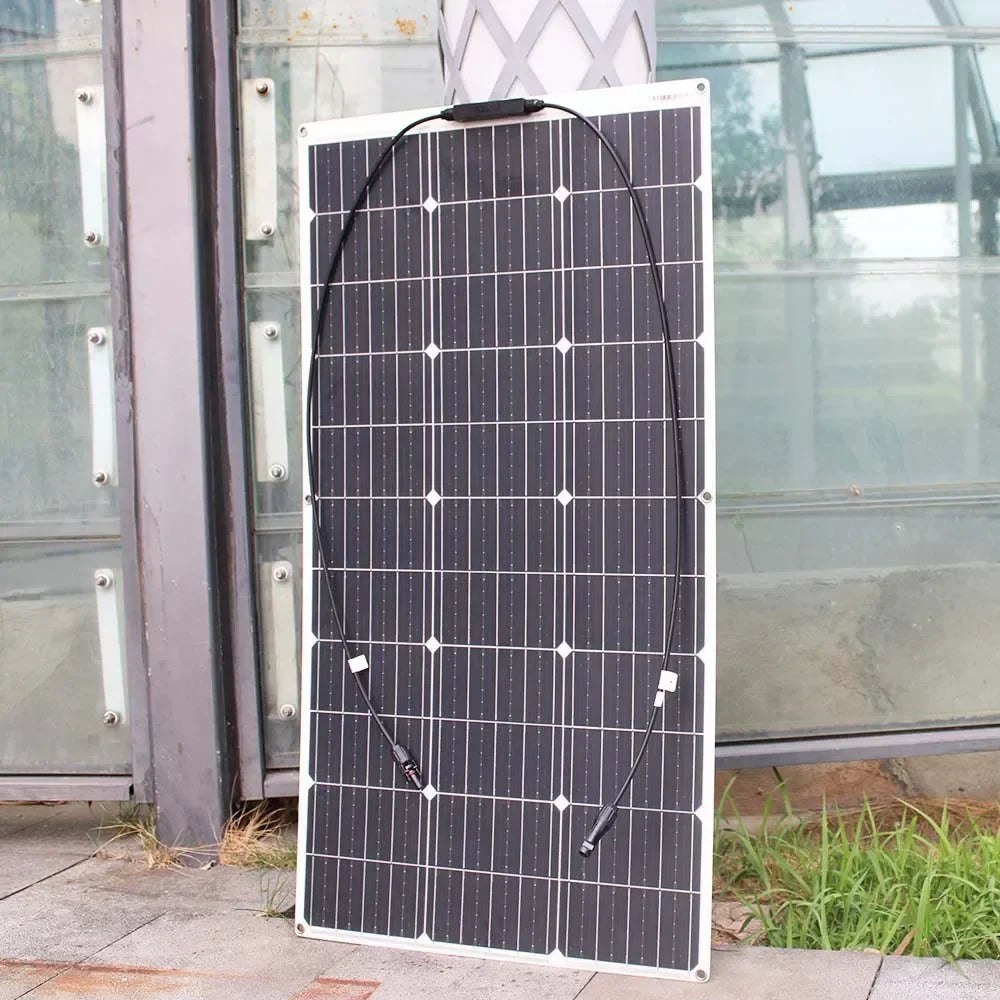 Panneau Solaire Flexible 12V Monocristallin Étanche Bateau