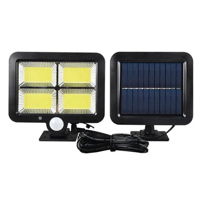 Applique Murale Solaire 160 LED Extérieure Étanche Sécurité Jardin
